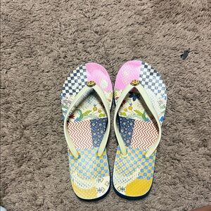 Tory Burch Multicolor Patchwork Sandals